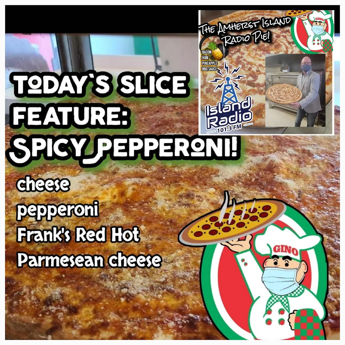 Menu, Gino's Pizza and Spaghetti/Pisano's Old School Amherstview