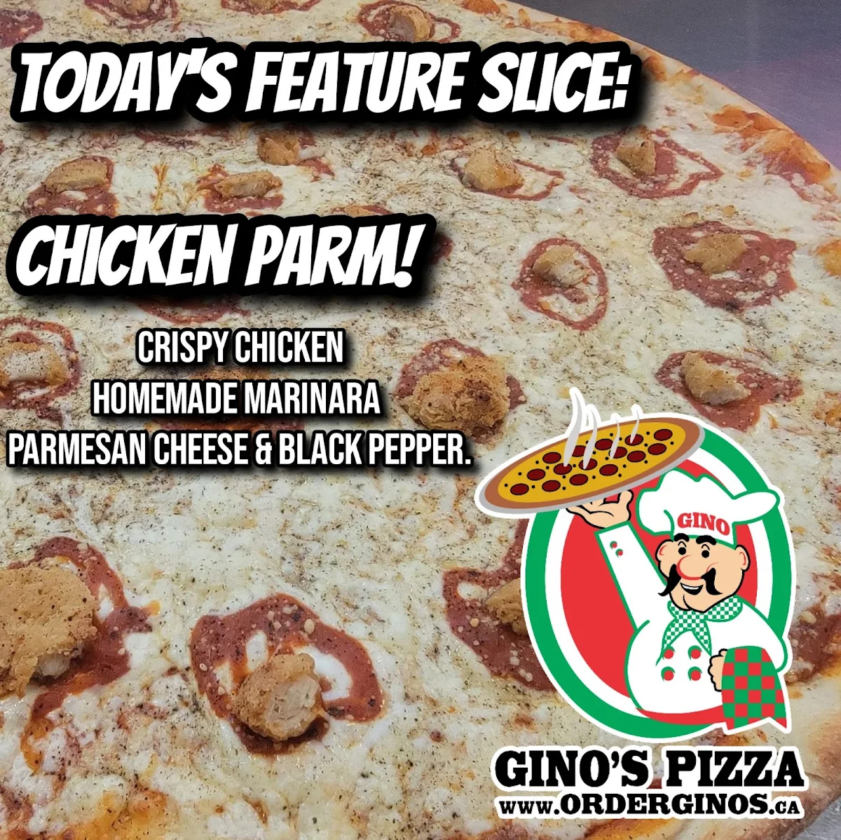 Menu, Gino's Pizza and Spaghetti/Pisano's Old School Amherstview