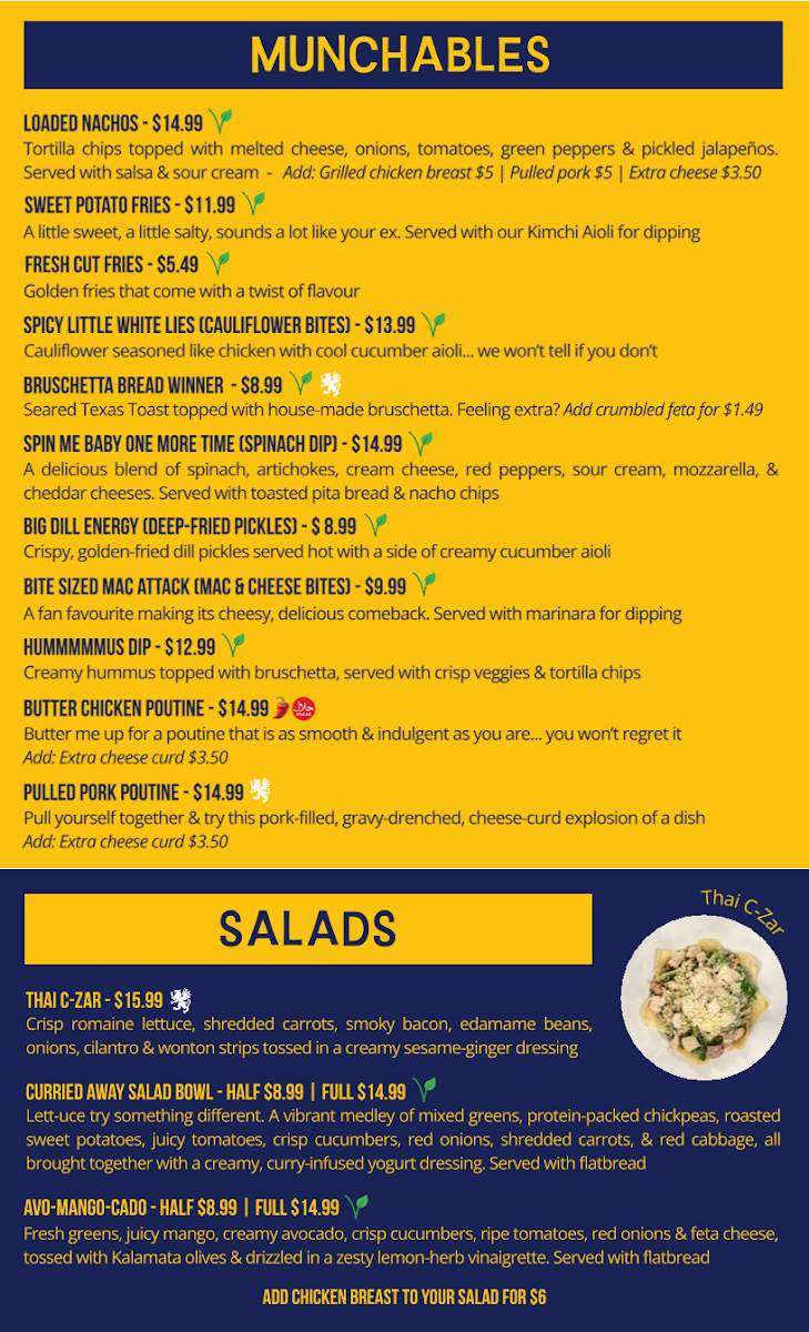 Menu, The Queen's Pub & Restaurant