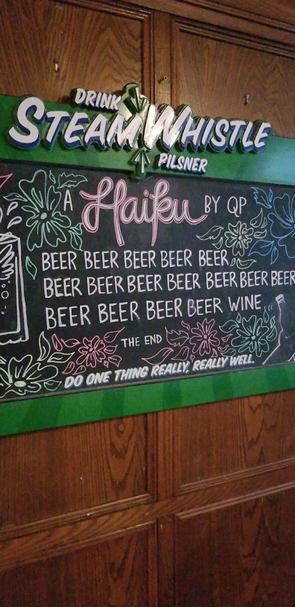 Menu, The Queen's Pub & Restaurant