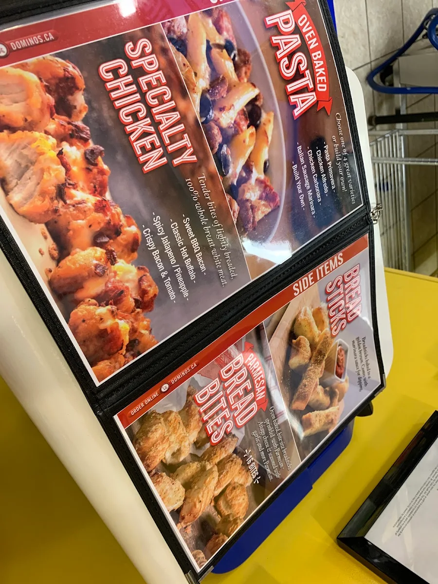 Menu, Domino's Pizza