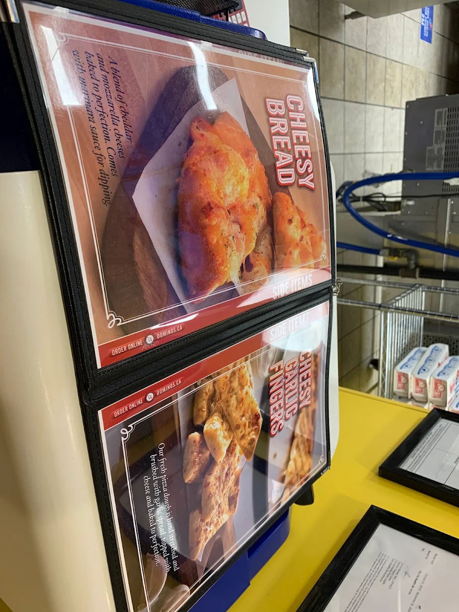 Menu, Domino's Pizza
