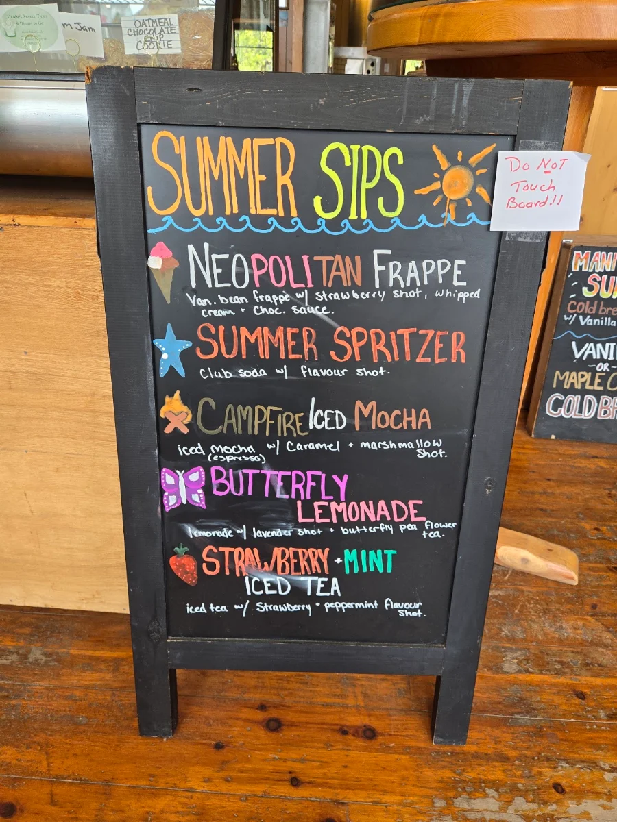 Menu, Loco Beanz