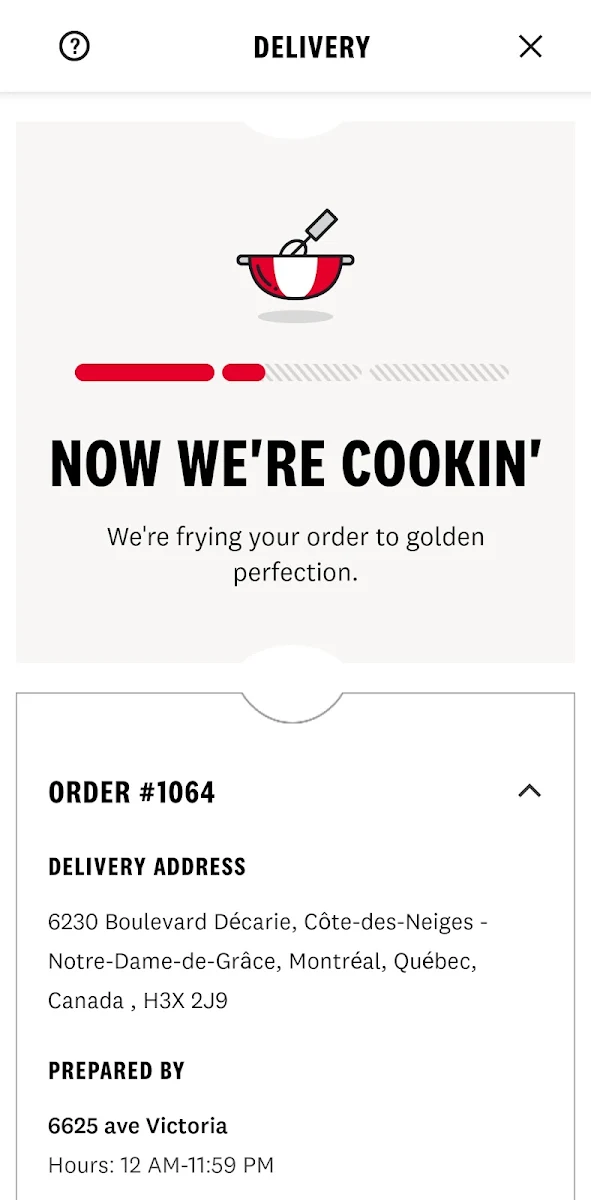 Menu, PFK