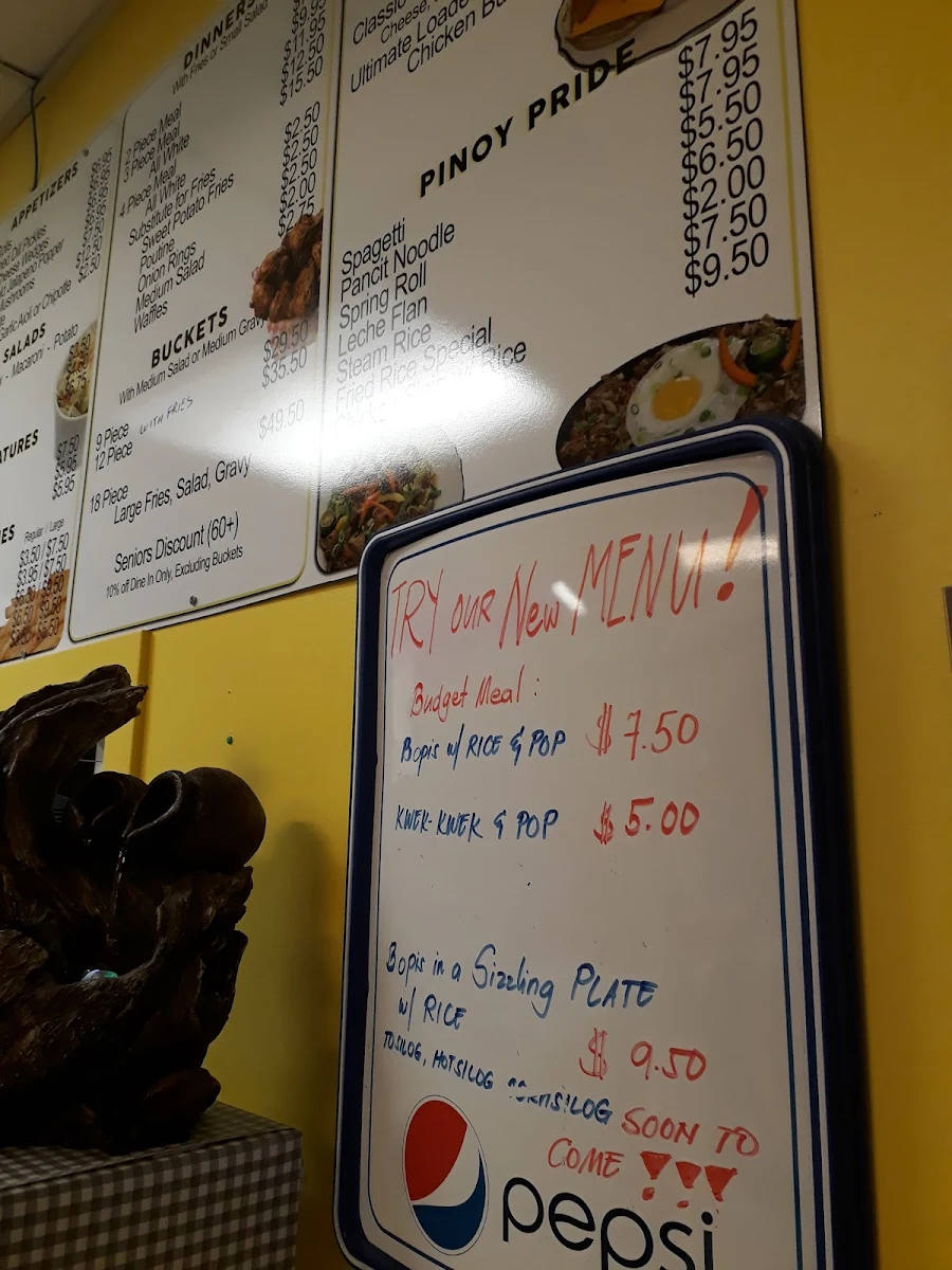 Menu, Marquis Rock A Doodle