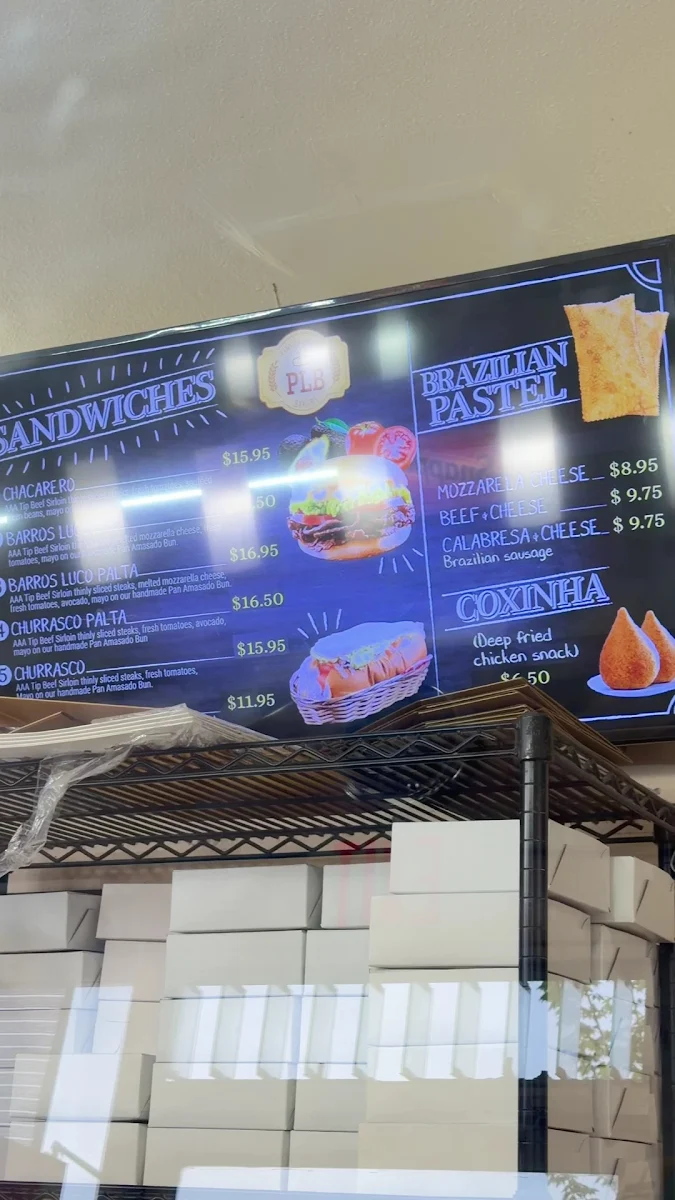 Menu, Panaderia Latina Bakery