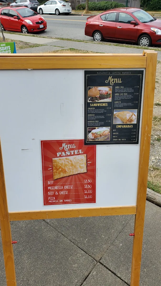 Menu, Panaderia Latina Bakery