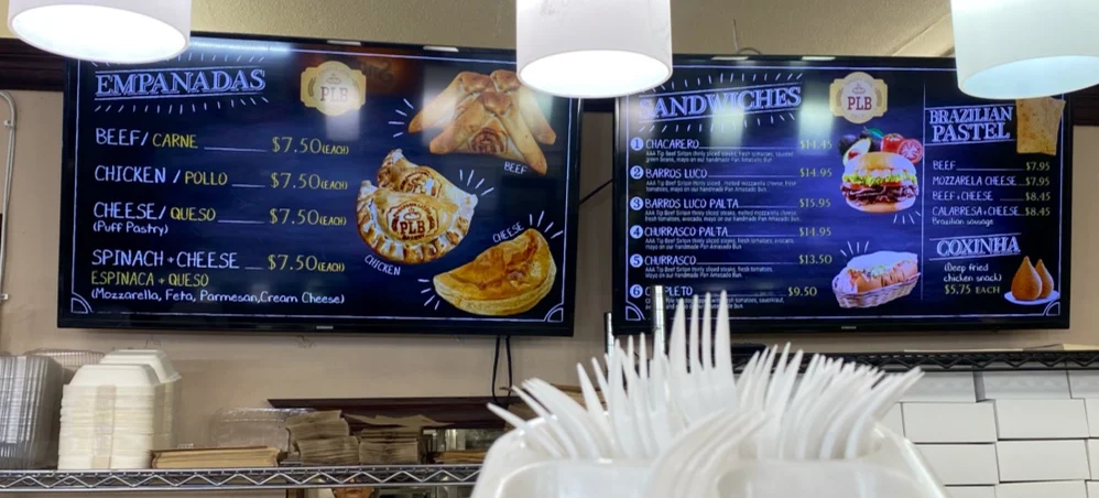 Menu, Panaderia Latina Bakery
