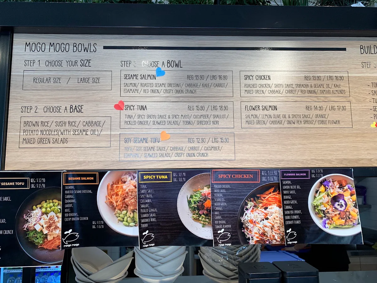 Menu, mogo mogo