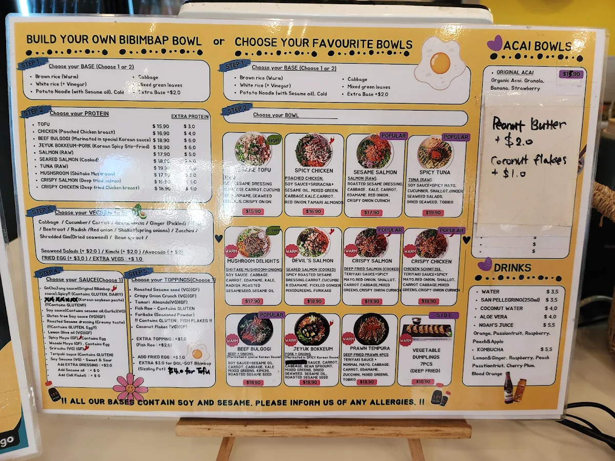 Menu, mogo mogo