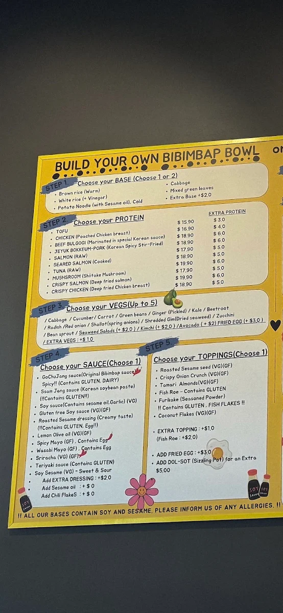 Menu, mogo mogo