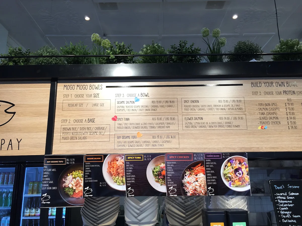 Menu, mogo mogo