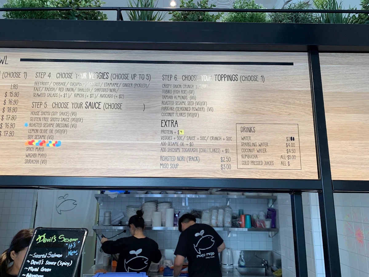 Menu, mogo mogo