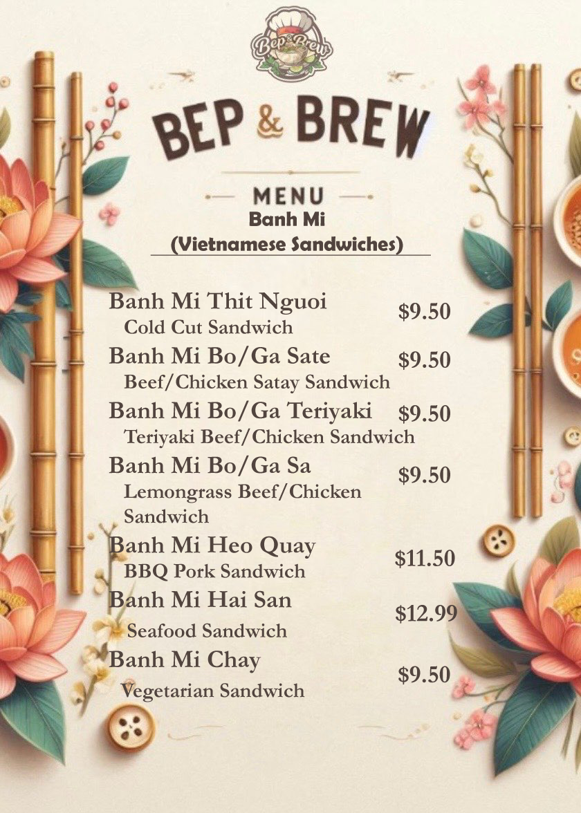 Menu, Bep & Brew