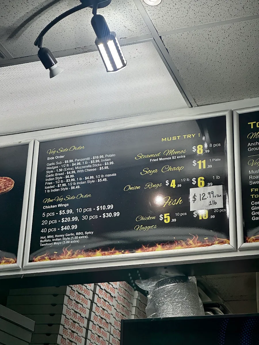 Menu, Xpress Pizza House