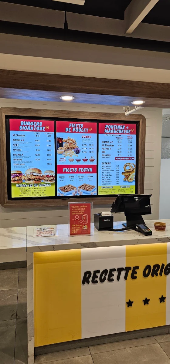 Menu, Madame Poulet