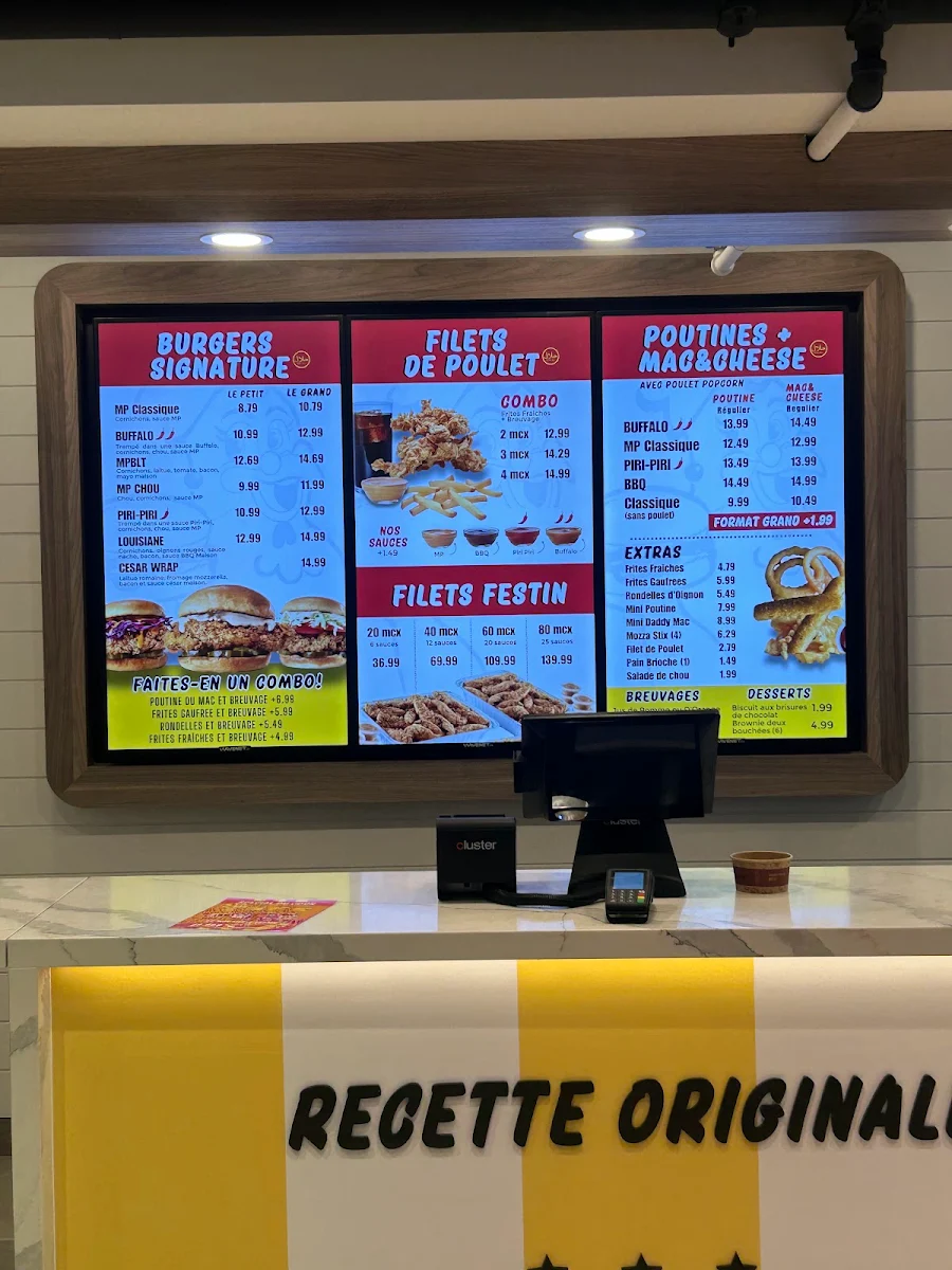 Menu, Madame Poulet