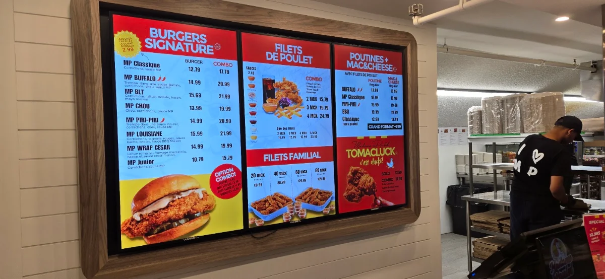 Menu, Madame Poulet