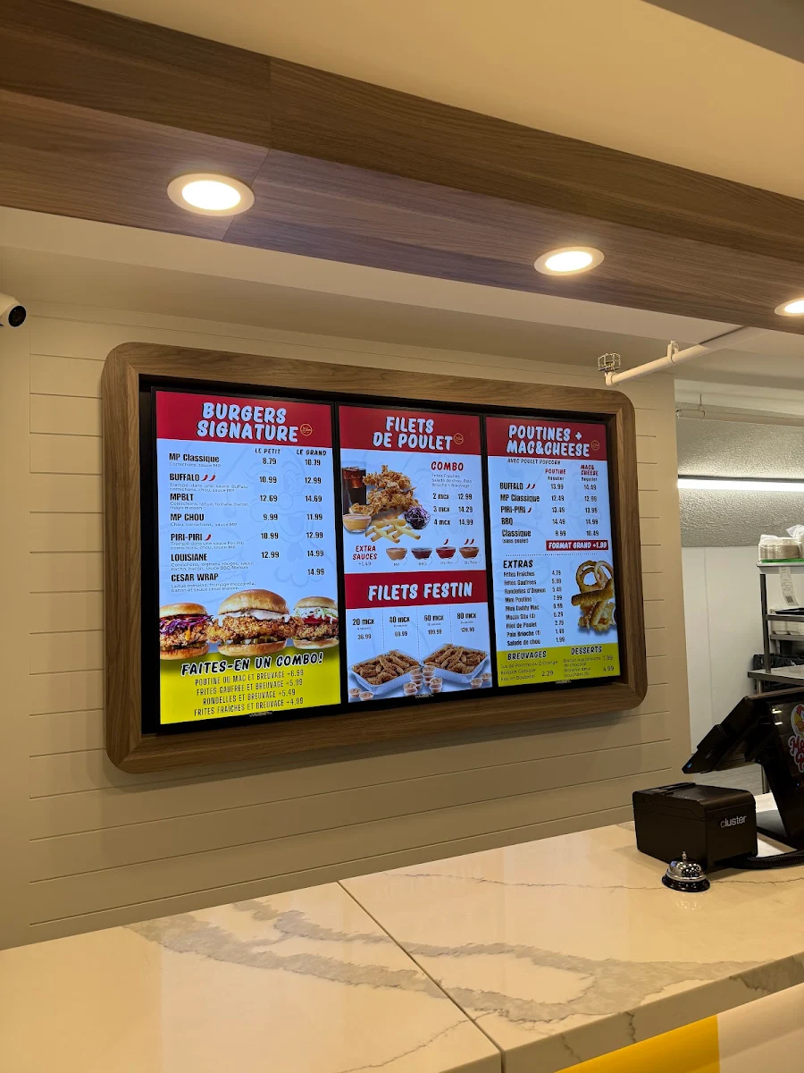 Menu, Madame Poulet