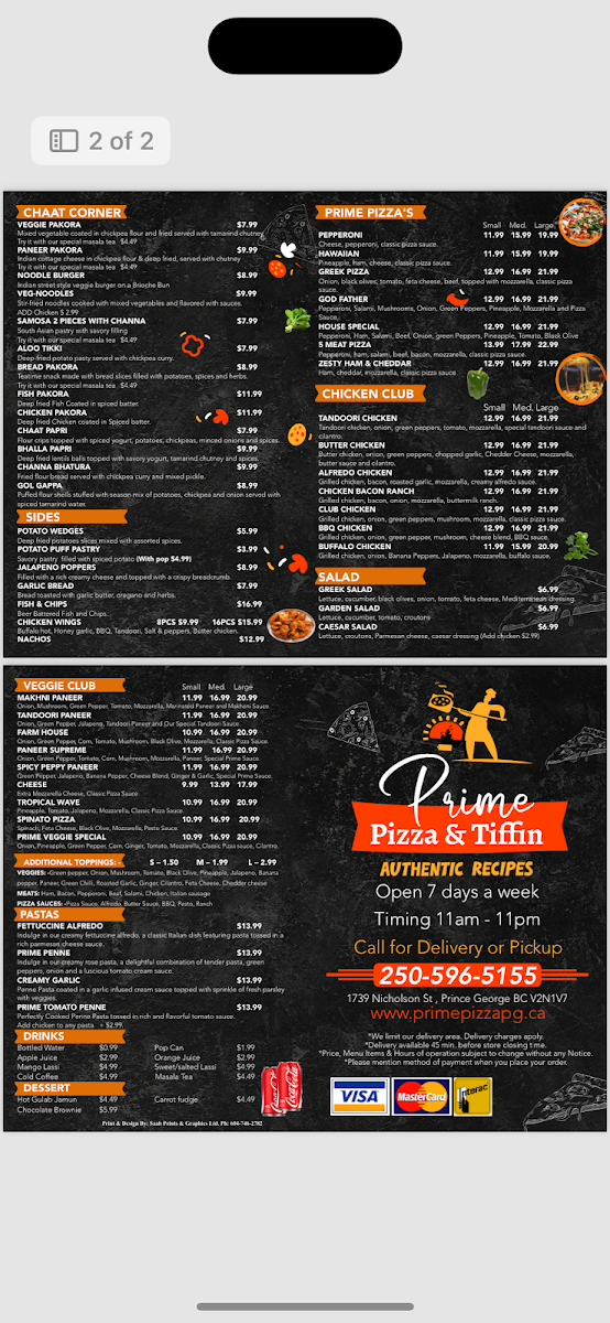 Menu photo 1