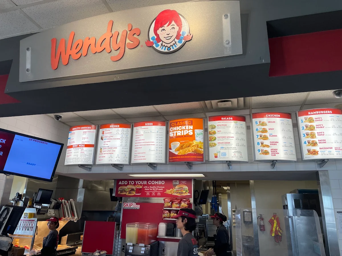 Menu, Wendy's