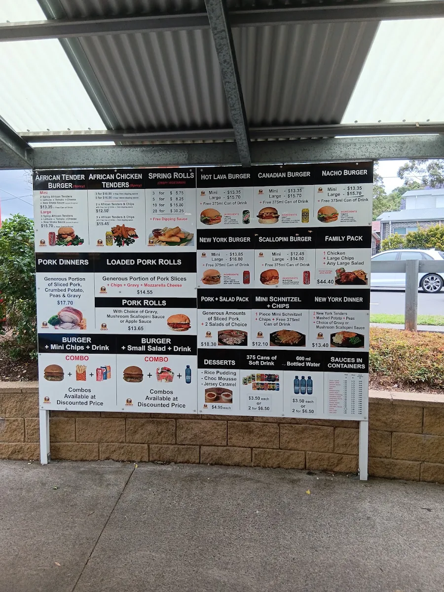 Menu, Chicko's