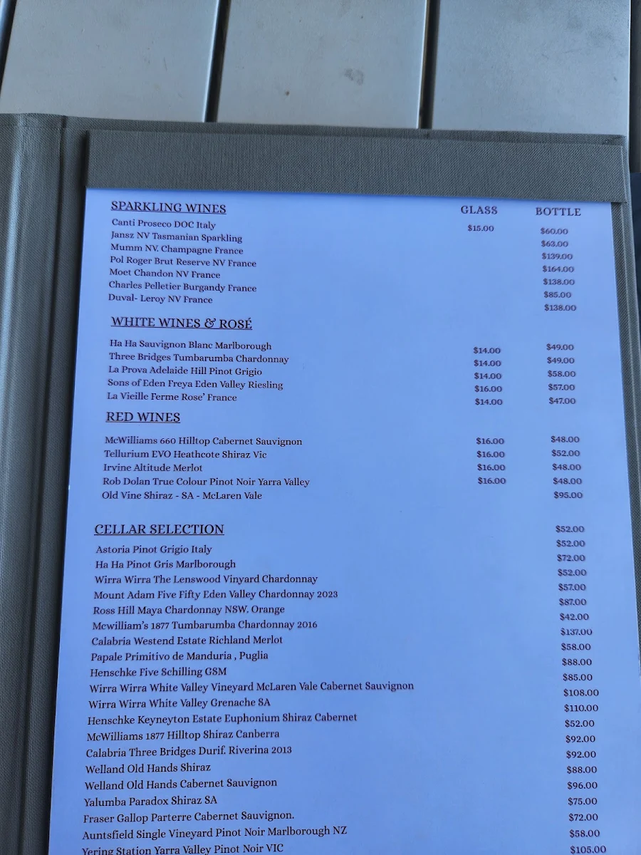Menu, elena ristorante