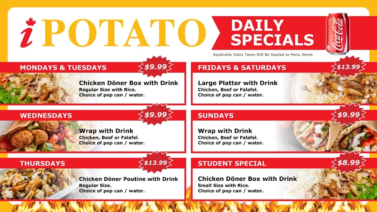 Menu, iPotato