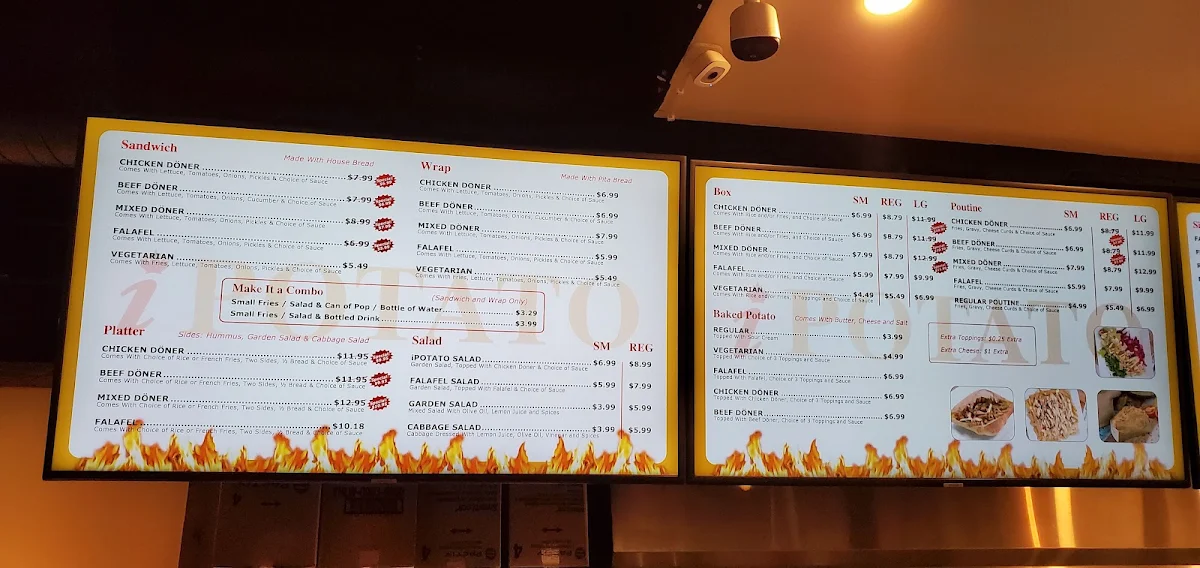 Menu, iPotato