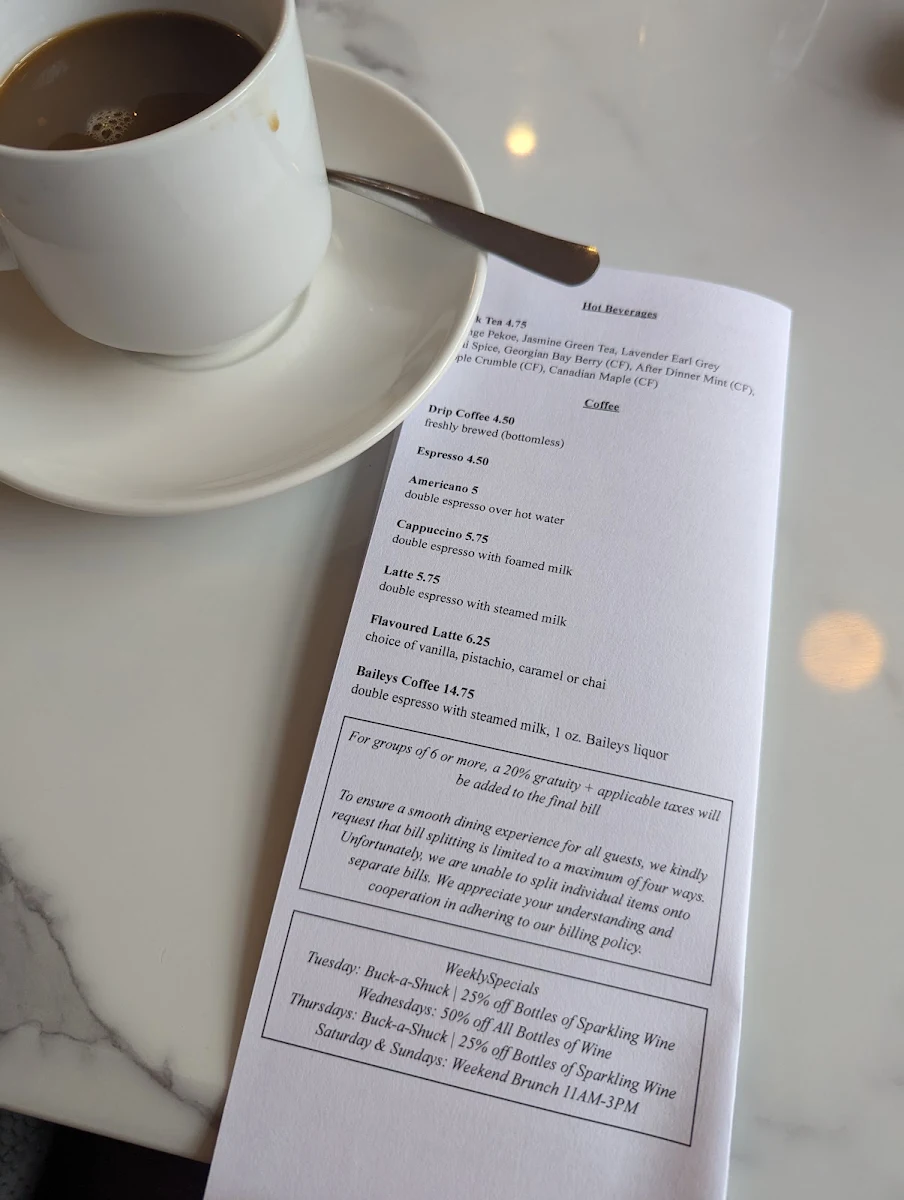 Menu, ēst Restaurant