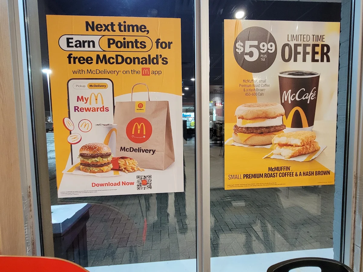 Menu, McDonald's