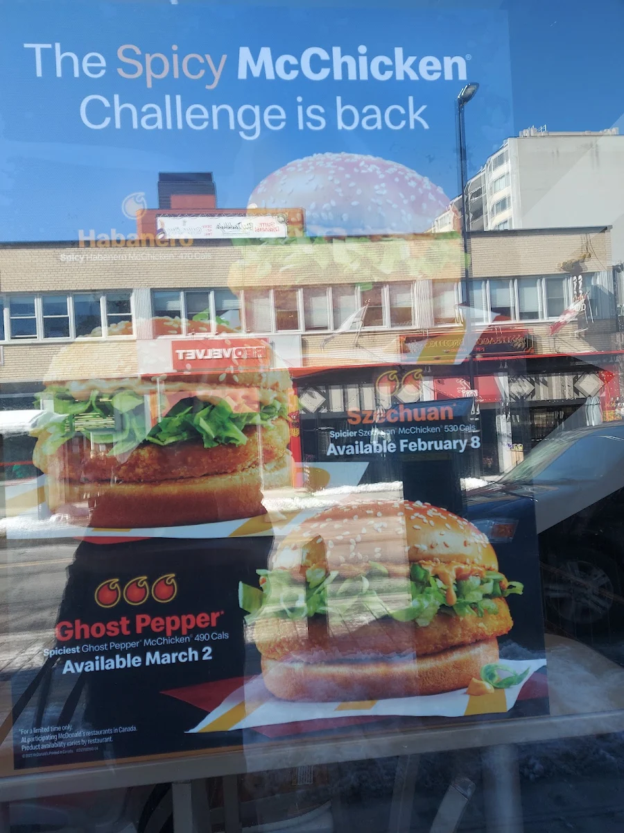Menu, McDonald's