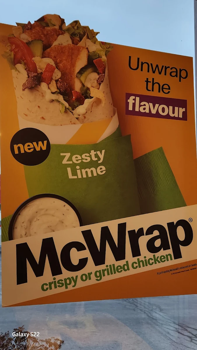 Menu, McDonald's