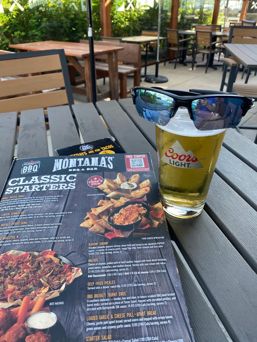 Menu, Montana’s BBQ & Bar