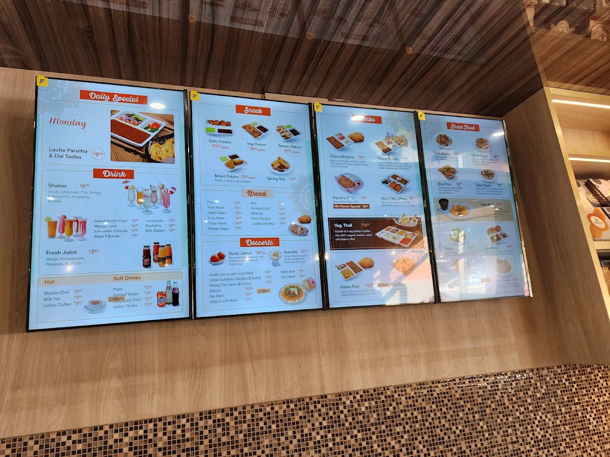 Menu, Rajdhani Sweets & Restaurant (Brantford)