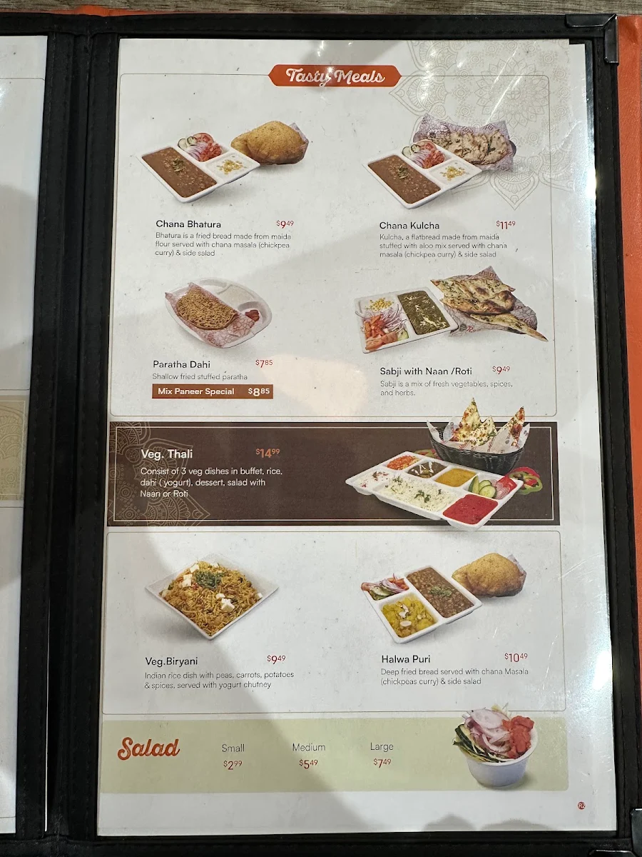 Menu, Rajdhani Sweets & Restaurant (Brantford)