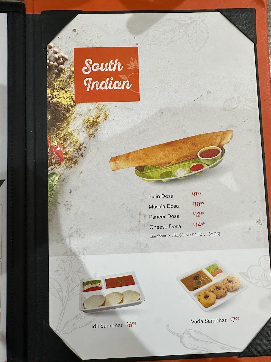 Menu, Rajdhani Sweets & Restaurant (Brantford)