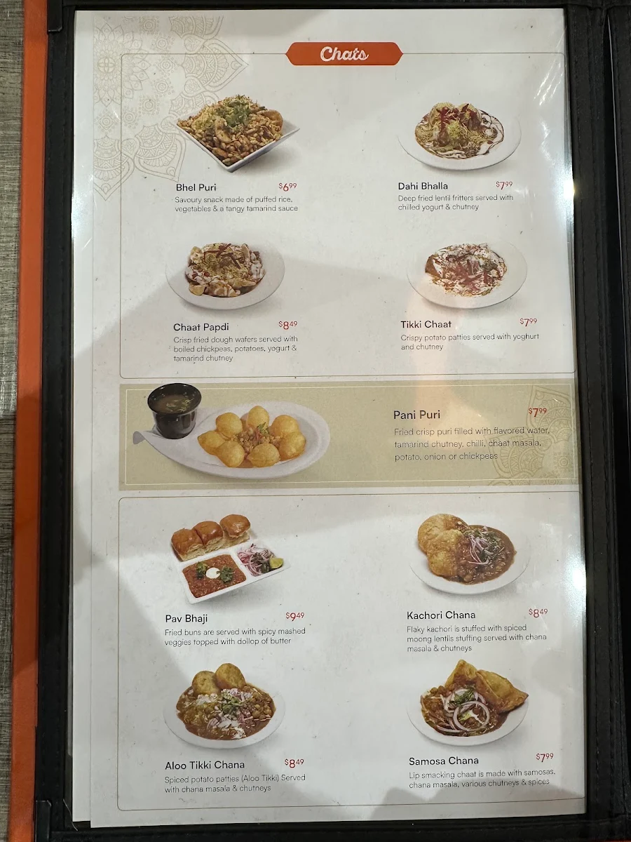 Menu, Rajdhani Sweets & Restaurant (Brantford)