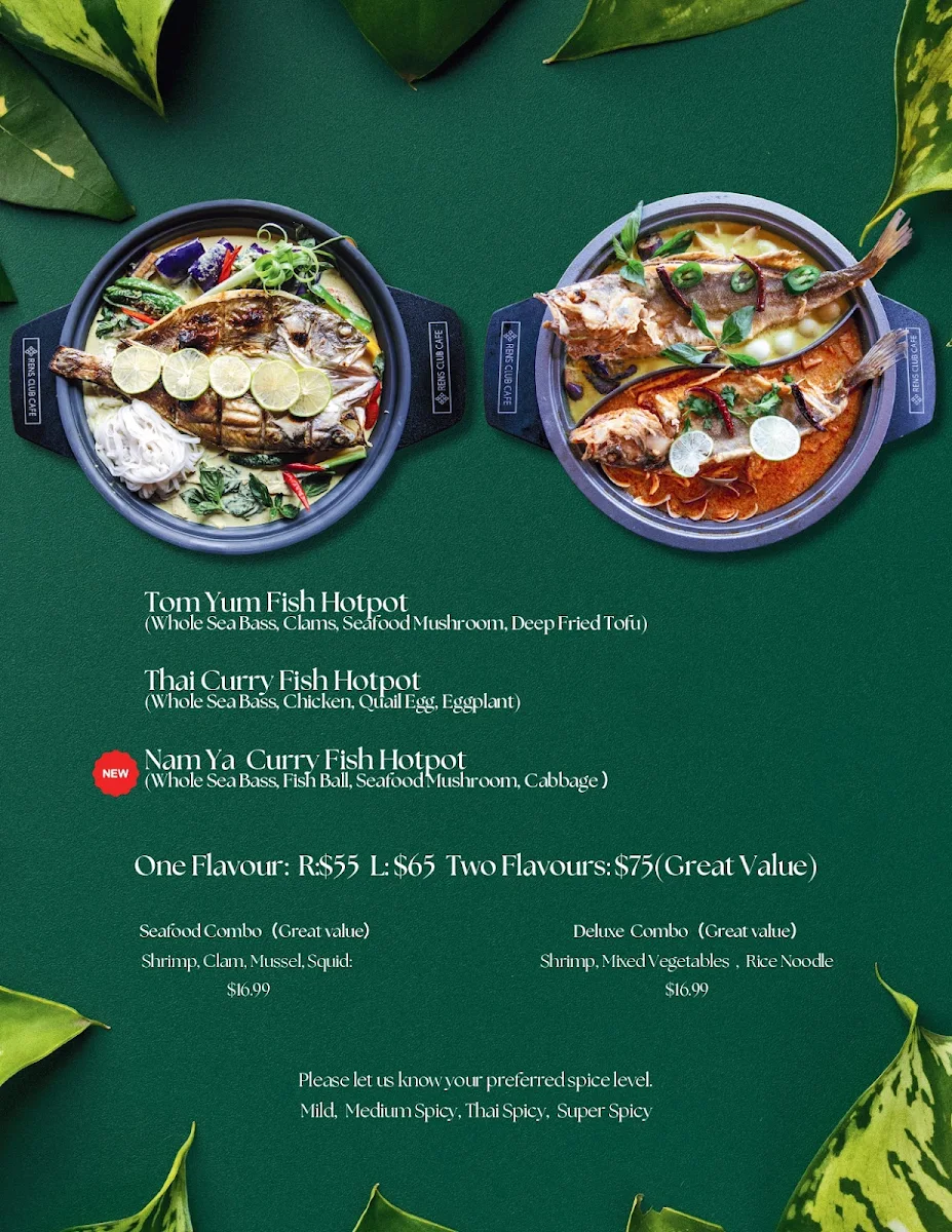 Menu, RENS Cafe & Bistro Thai Contemporary