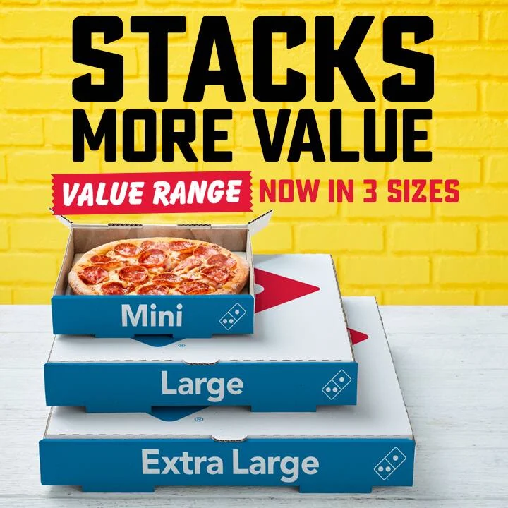 Menu, Domino's Pizza Pacific Paradise