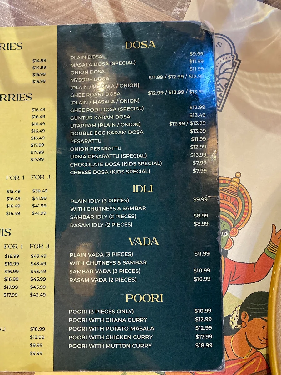 Menu, Simply South Kitchener | Indian Restaurant & Bar