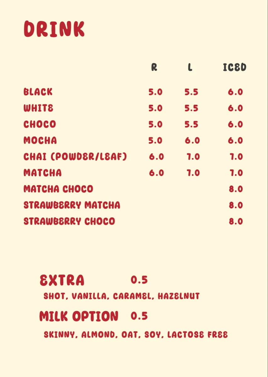 Menu, Lazy morning