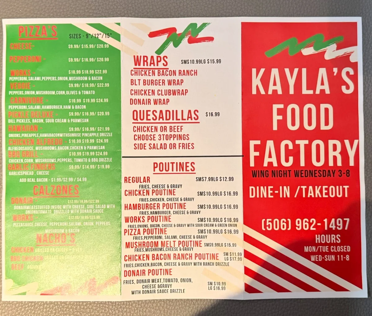 Menu photo 1