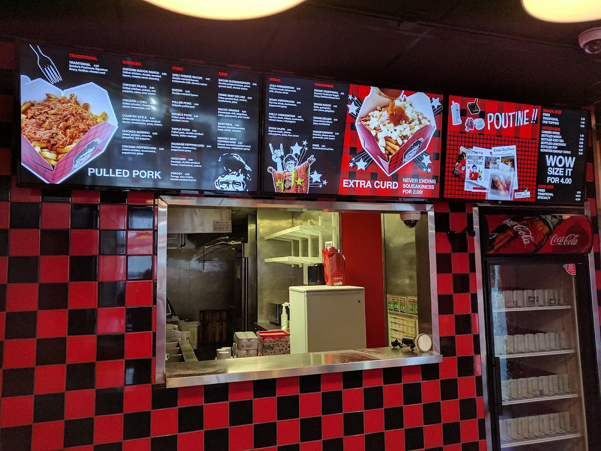 Menu, Smoke's Poutinerie Waterloo