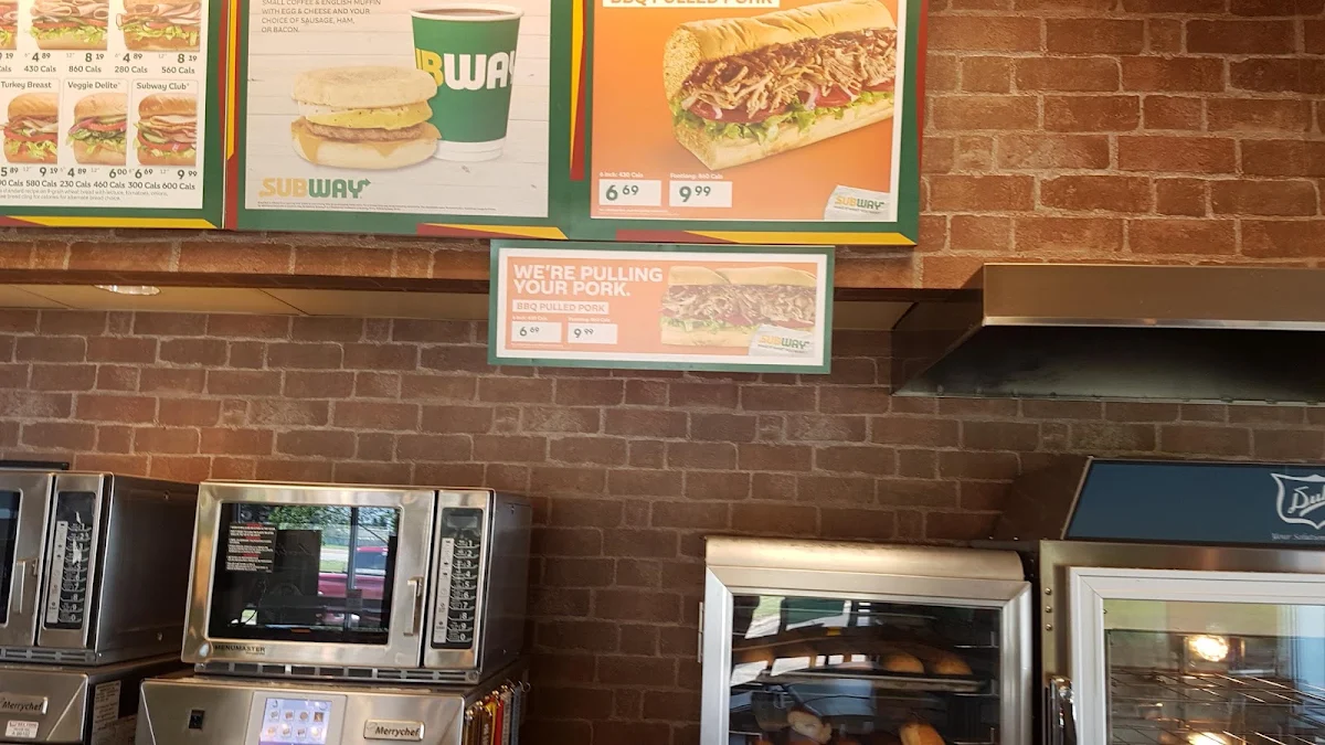 Menu, Subway