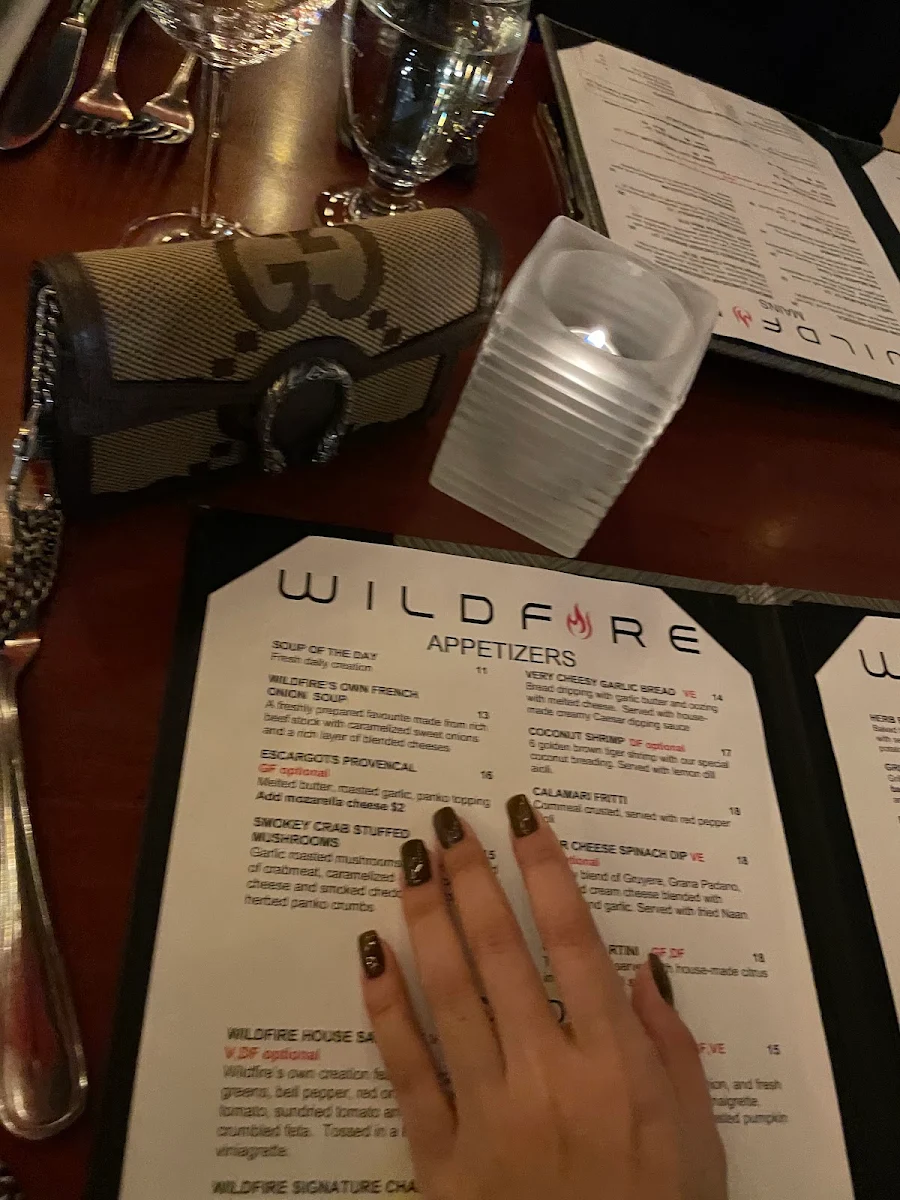 Menu, Wildfire Steakhouse Oshawa