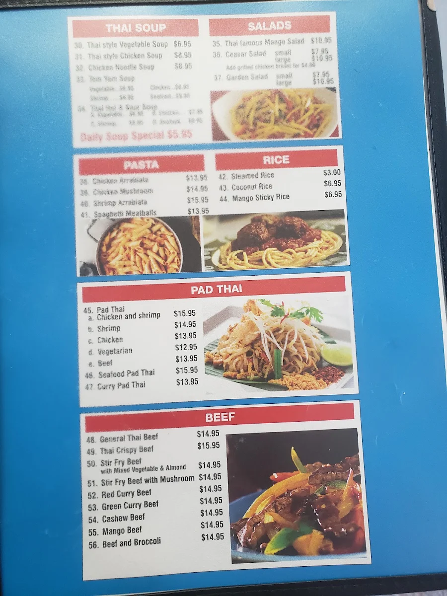 Menu, Spotstar Family Restaurant