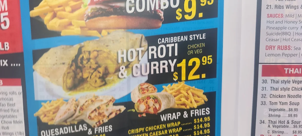 Menu, Spotstar Family Restaurant