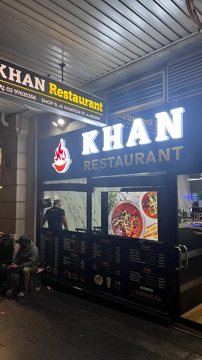 Menu, Khan Restaurant