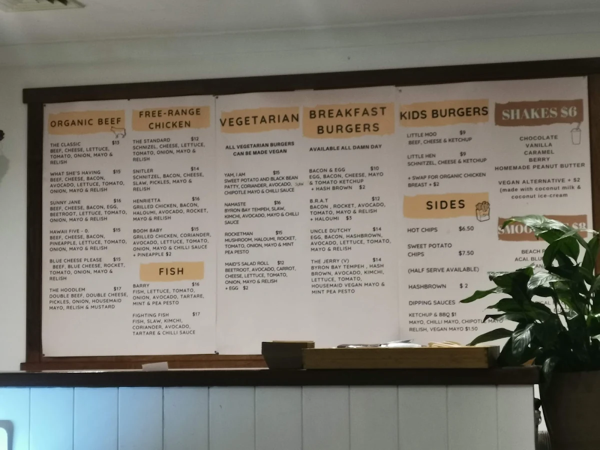 Menu, Old Maids